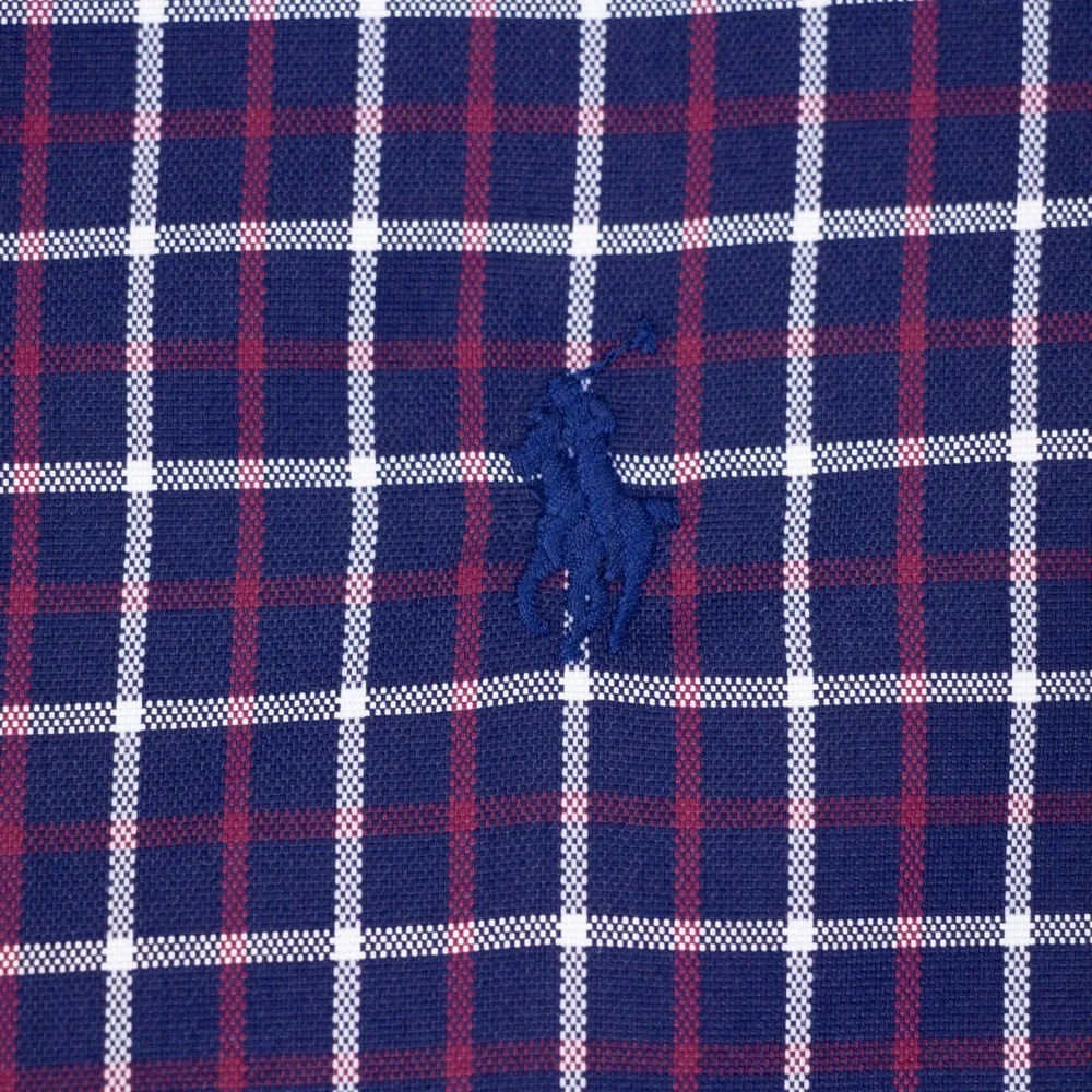 Polo Ralph Lauren Mens L Classic Fit Performance Nylon Poly Shirt Blue‎